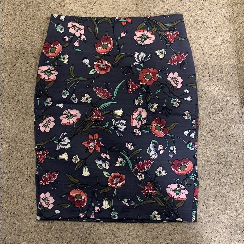 Floral pencil skirt LOFT